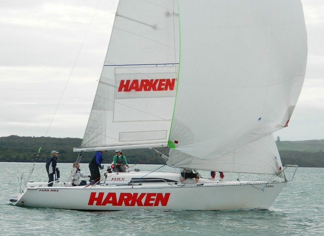 Gillian Williams enjoying the lighter conditions on day 2 bust missed 2 races due to an accidental collision which put paid to her chances - Baltic Lifejackets 2012 NZ Women’s Keelboat Championships © Tom Macky